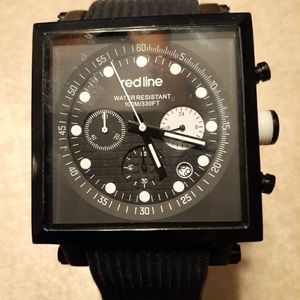 Redline Compressor, black, square face.